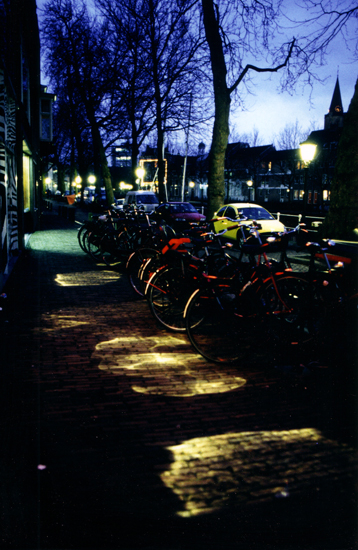reflectie op stoep